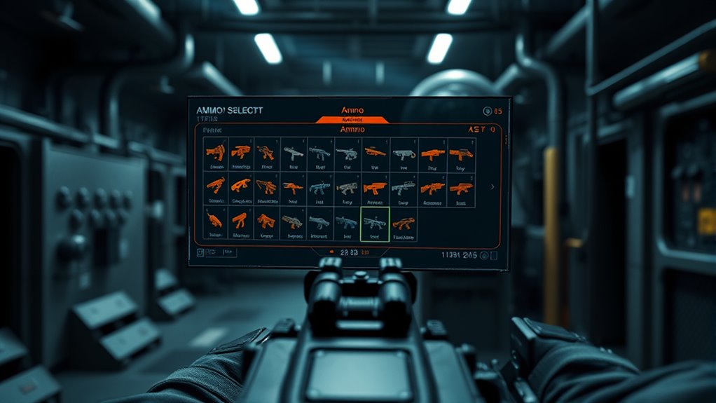 access navigate customize ammo