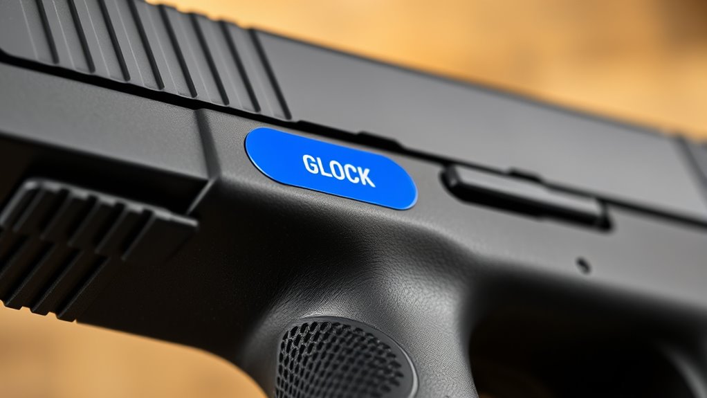 blue label glock identification