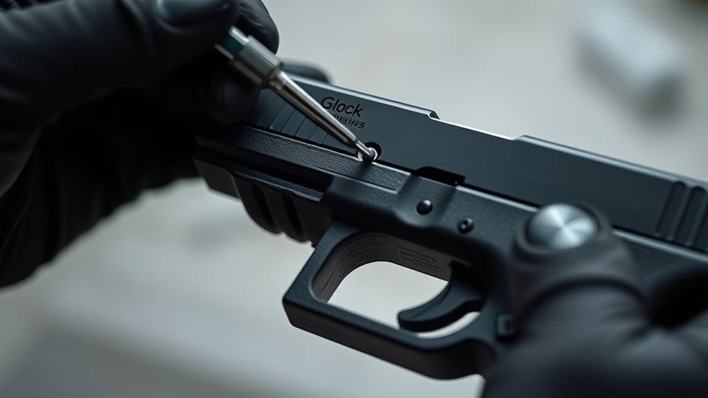 glock rear sight removal