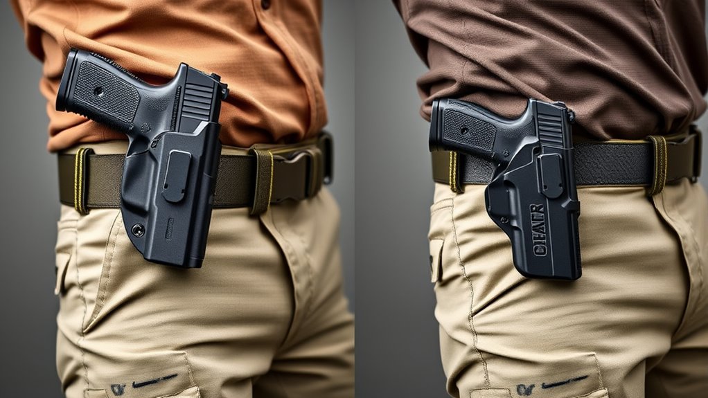 holster height comparison