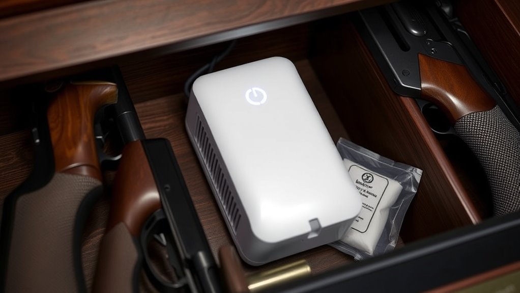 installing gun safe dehumidifier