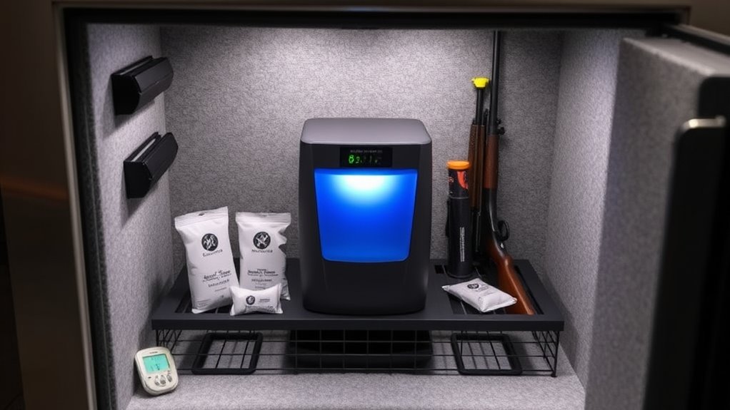 safe moisture absorbing placement