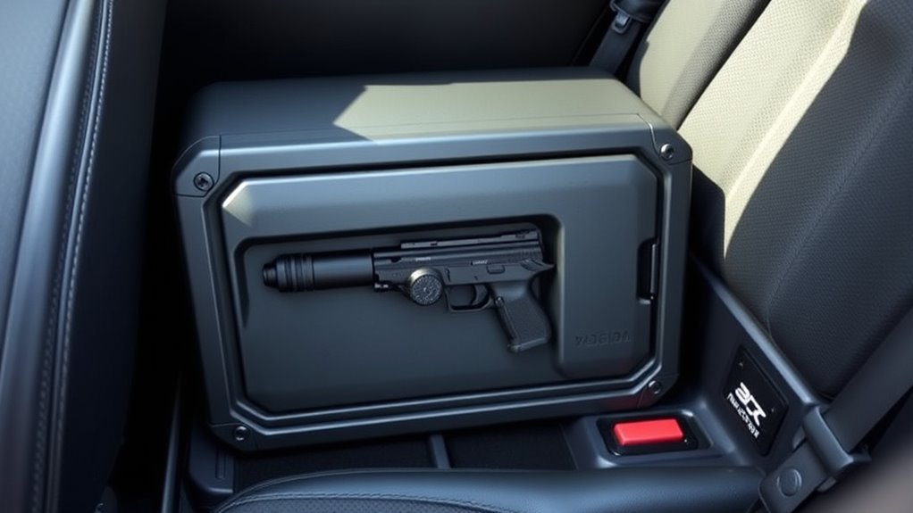 secure durable vehicle firearm storage