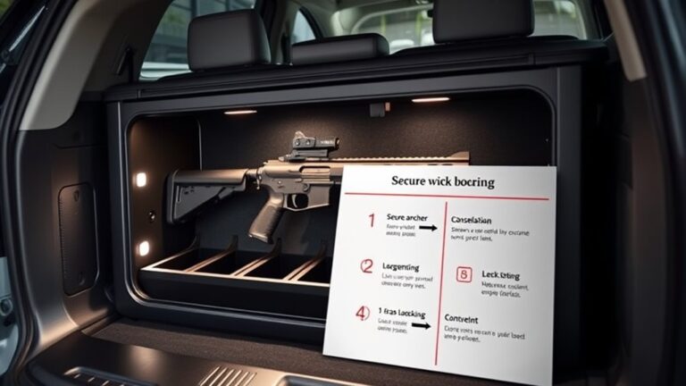 secure firearm safe in vehicle