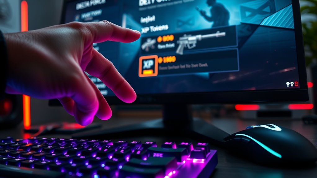 using weapon xp tokens